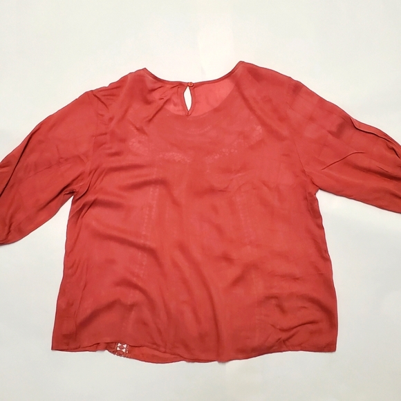 Midnight Sky, Blouse, Coral Pink, Size M - Picture 4 of 5